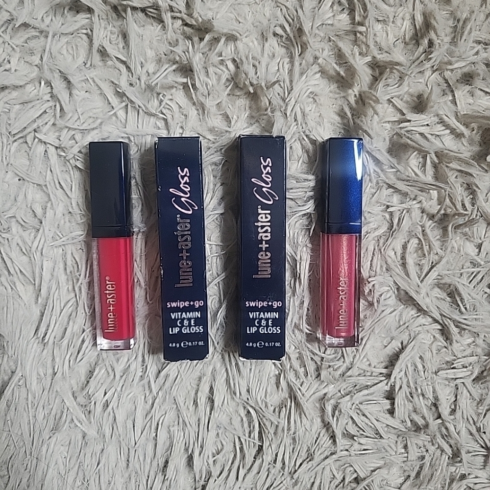Lune + Aster Gloss Duo Innovator & Visionary New NIB BNIB Vitamin C & E Lippy ✨️